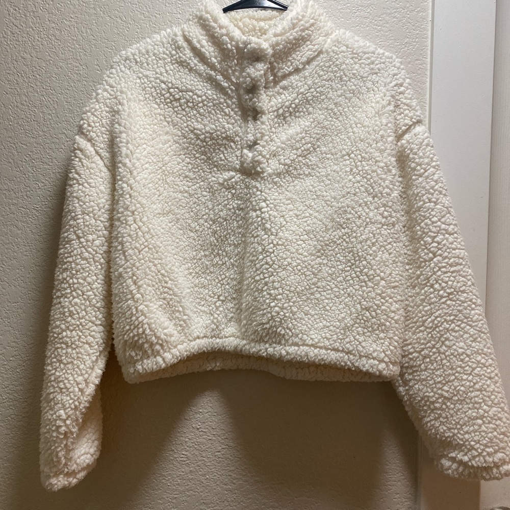 PacSun sherpa fleece sweatshirt